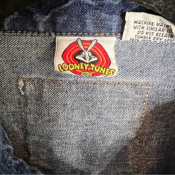 Vintage Authentic Looney Tunes Tweety Bird Jean Jacket - Picture 9 of 10